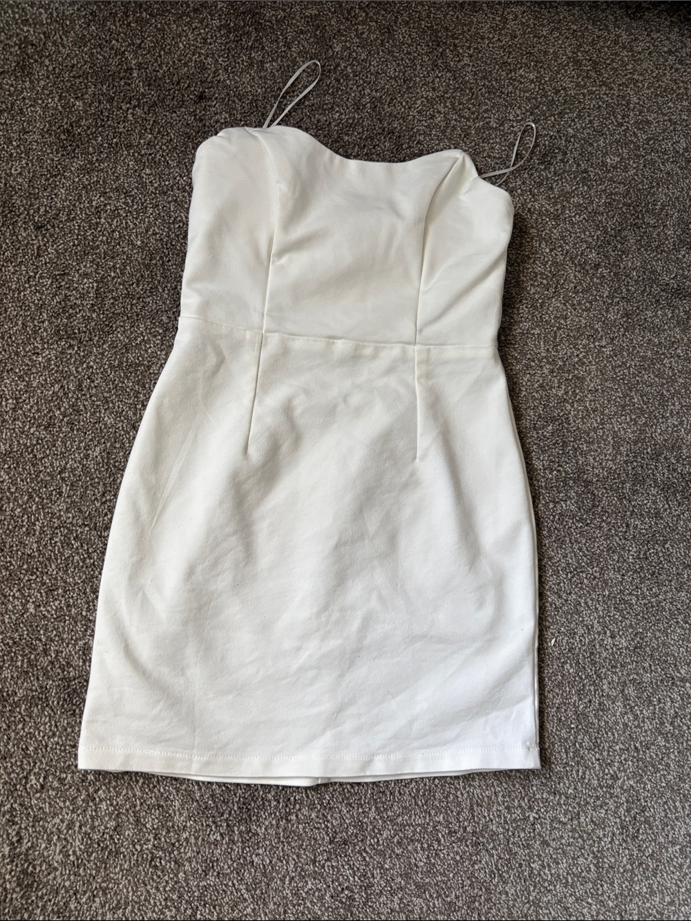 Princess Polly White Strapless Mini Dress